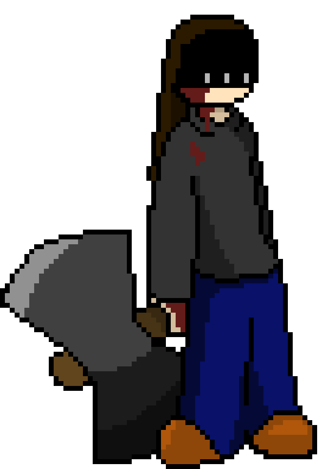 [e22b6a] *Seemingly is just silently staring at the murky ground, blankly.*