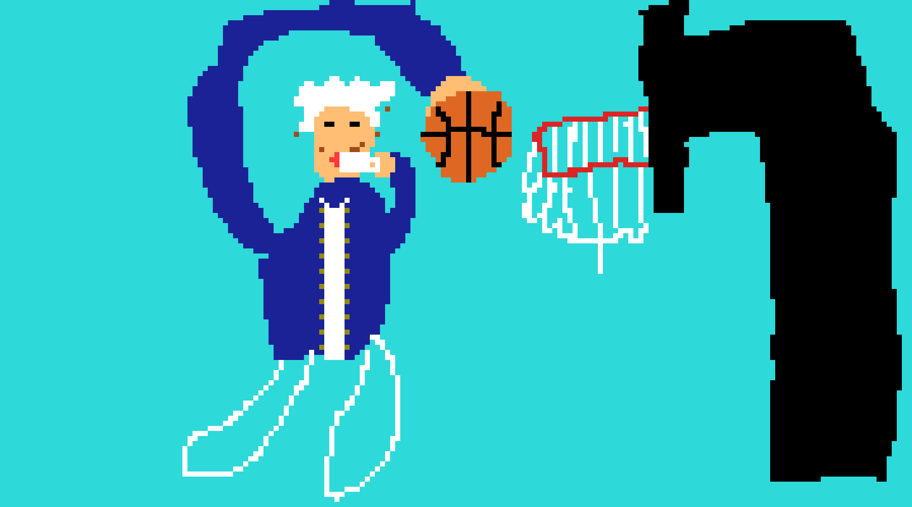 [dde18c] British amn dunking basketball