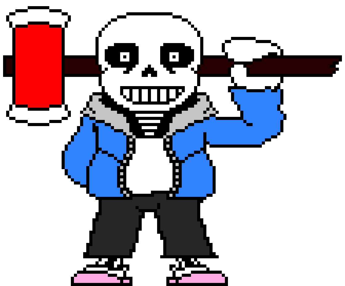 [2269a5] Sans but he has a hammer... or what kind of thing it is