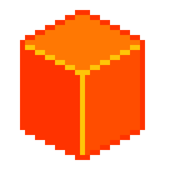[086420] orange cube