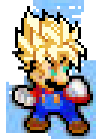[1a4184] ssj mario idle sprites 4