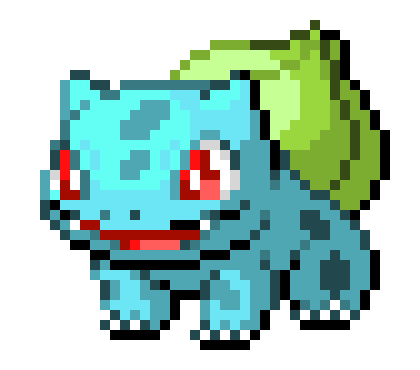[1e4c3c] Bulbasaur Pixel Art