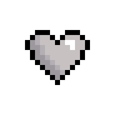 [9664c4] Silver heart