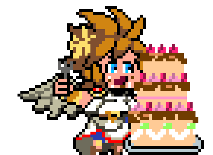 [9664c4] Pit eating Cake