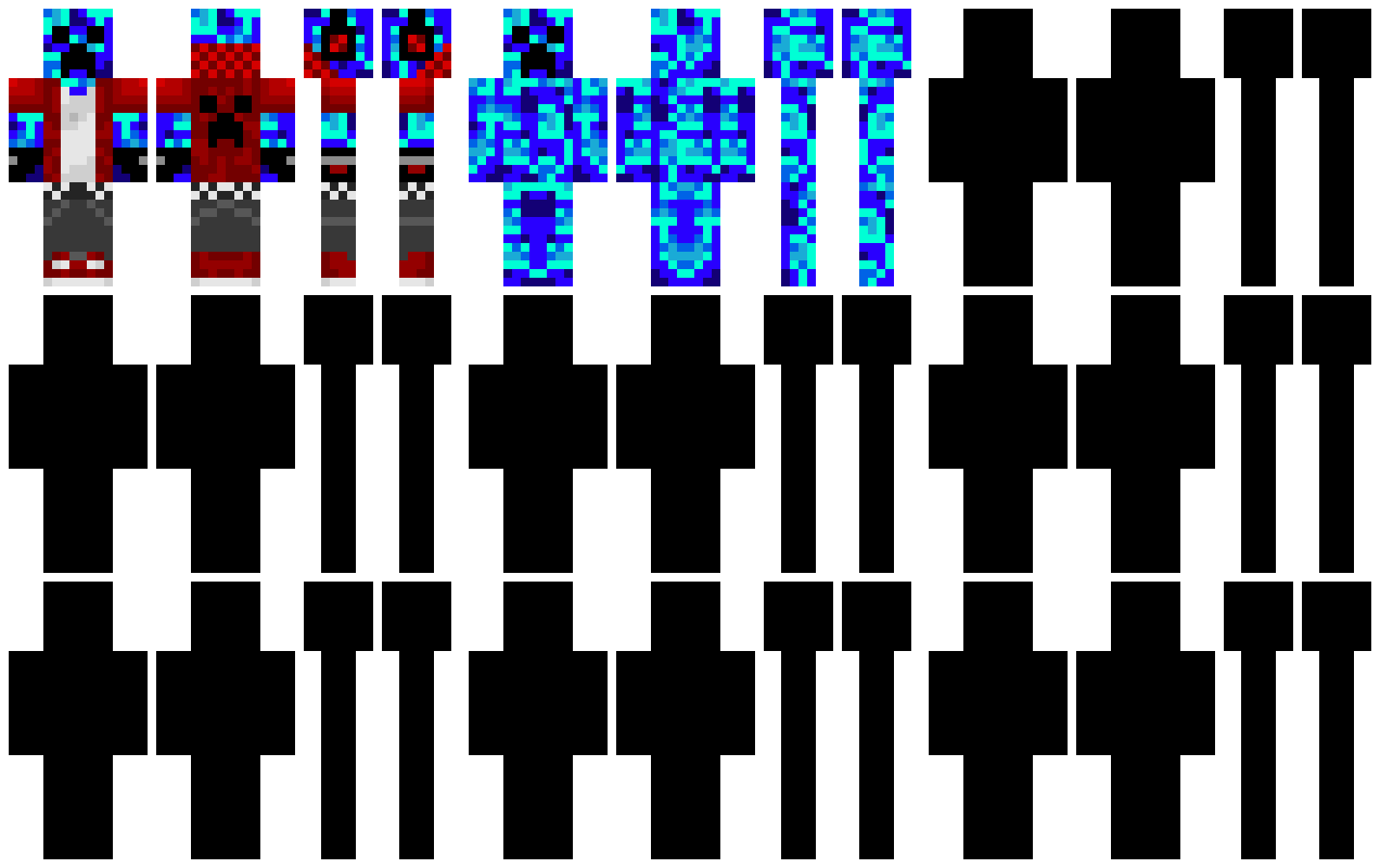 [95be89] Minecraft skin base sheet set