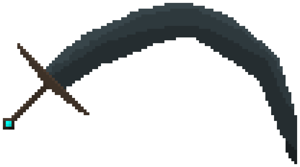 large sword with curved blade