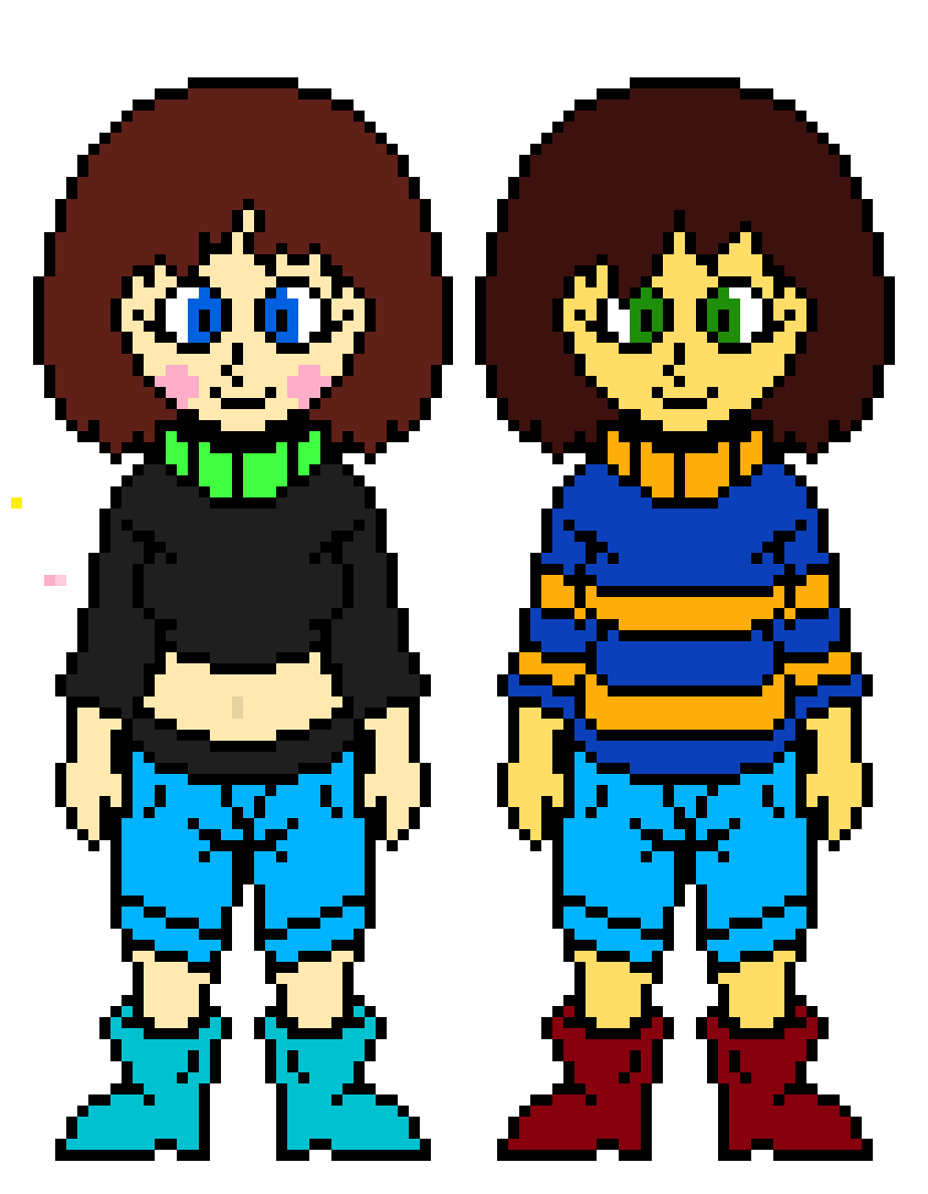 [993fcc] Overtale Chara and Frisk 