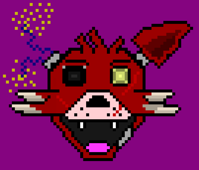 [9664c4] Damaged Foxy The Pirate Fox (finished with background)