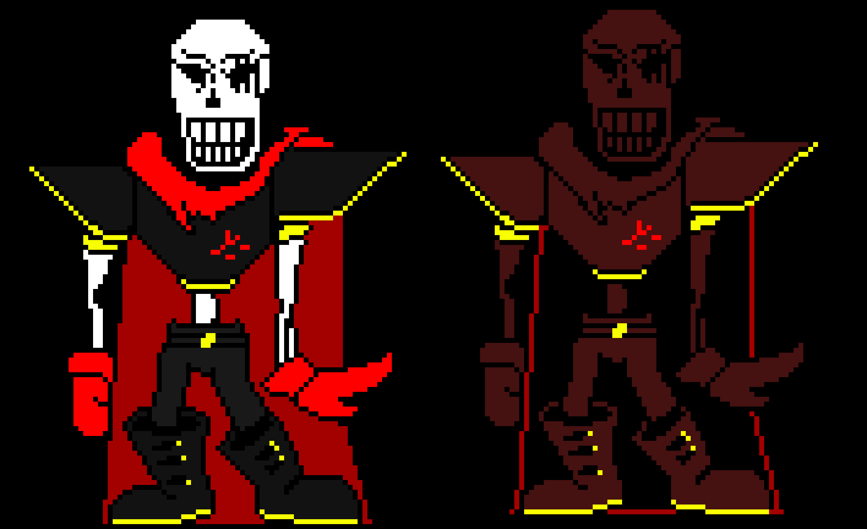[5b44da] my underfell papyrus sprite