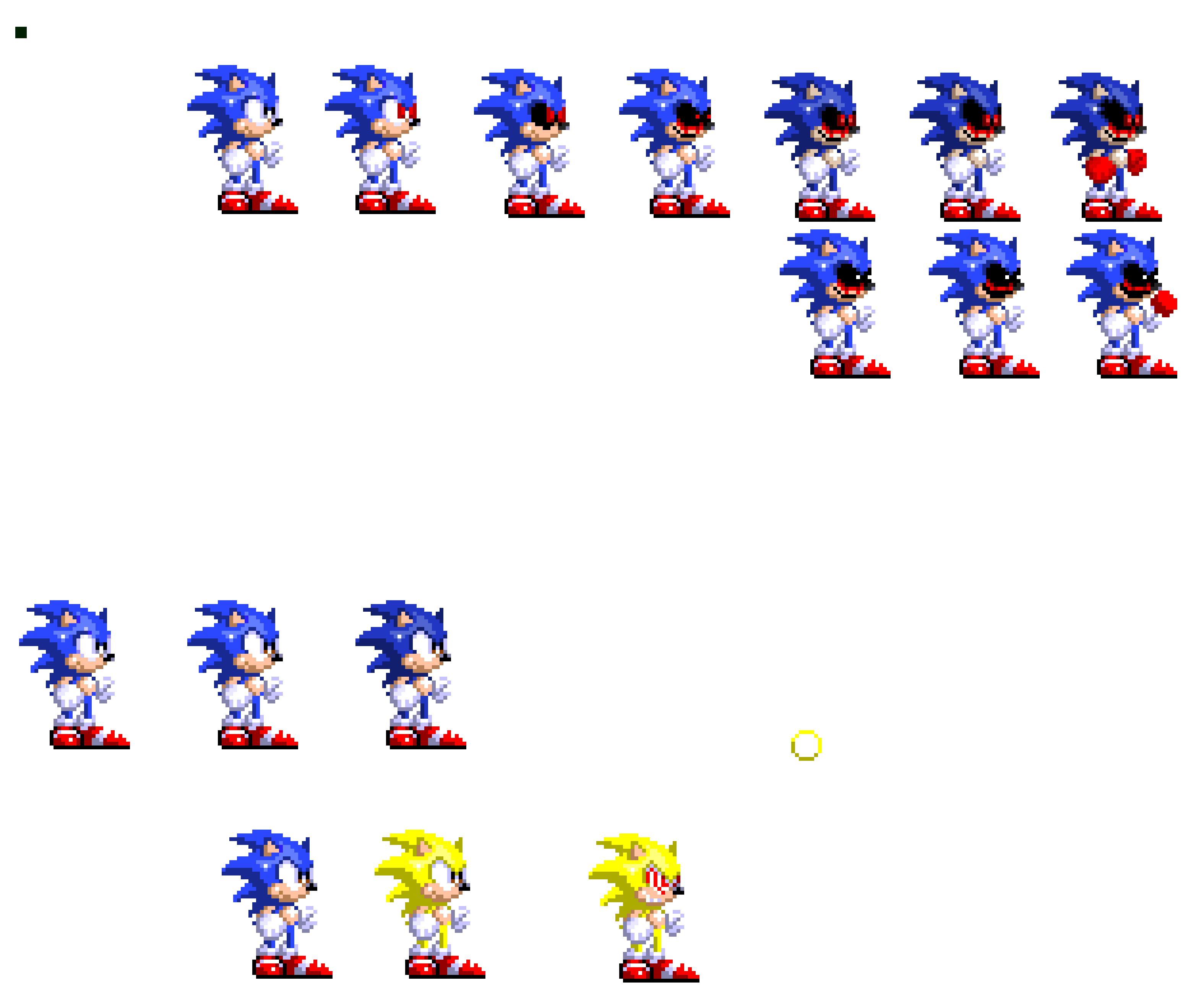 Sonic 3 & Knuckles sprite pixel 1994