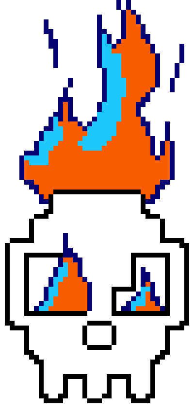 [9664c4] fire skull