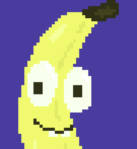 [236914] (the banana just stares at raymond, trying to comprehend being alive.)