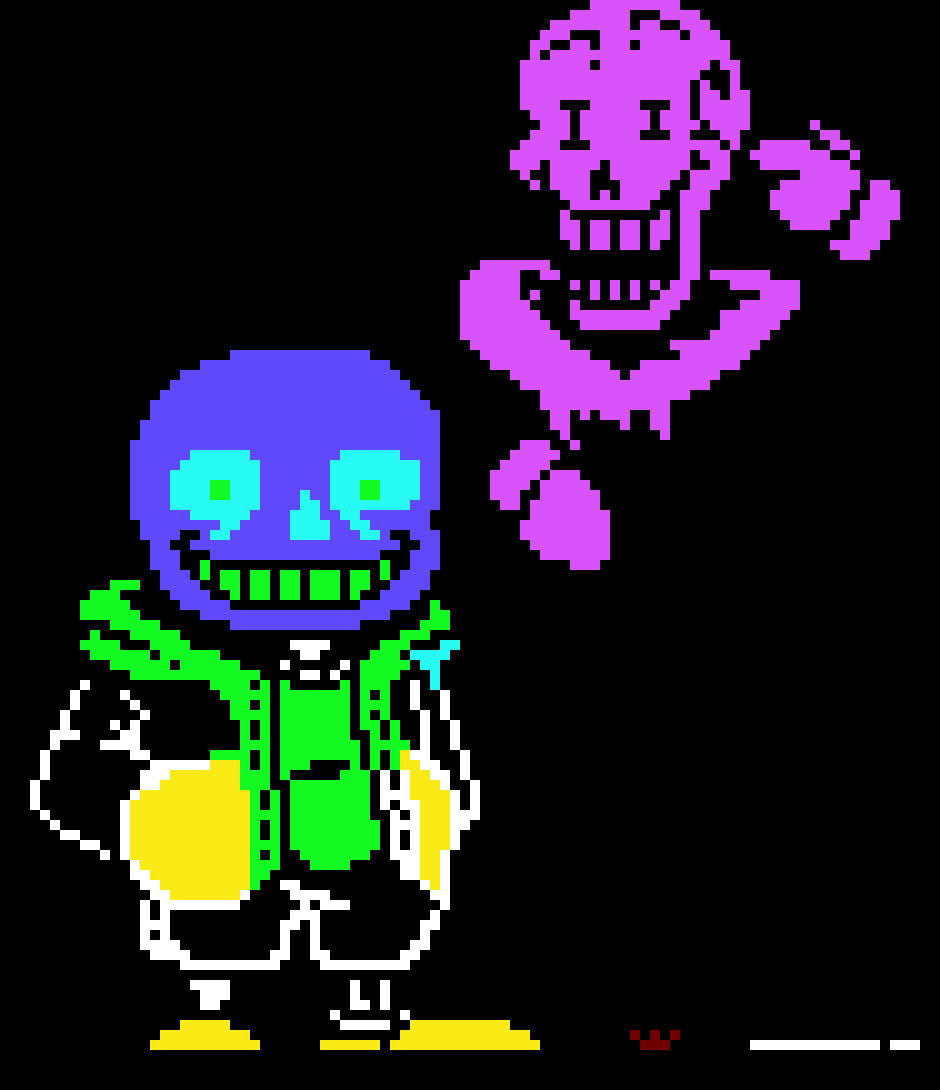 [a228fa] sans and dead  papyrus 