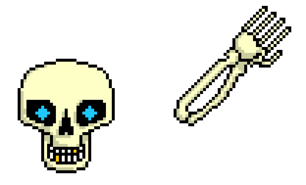 Skeletron Armor w/ Weapon