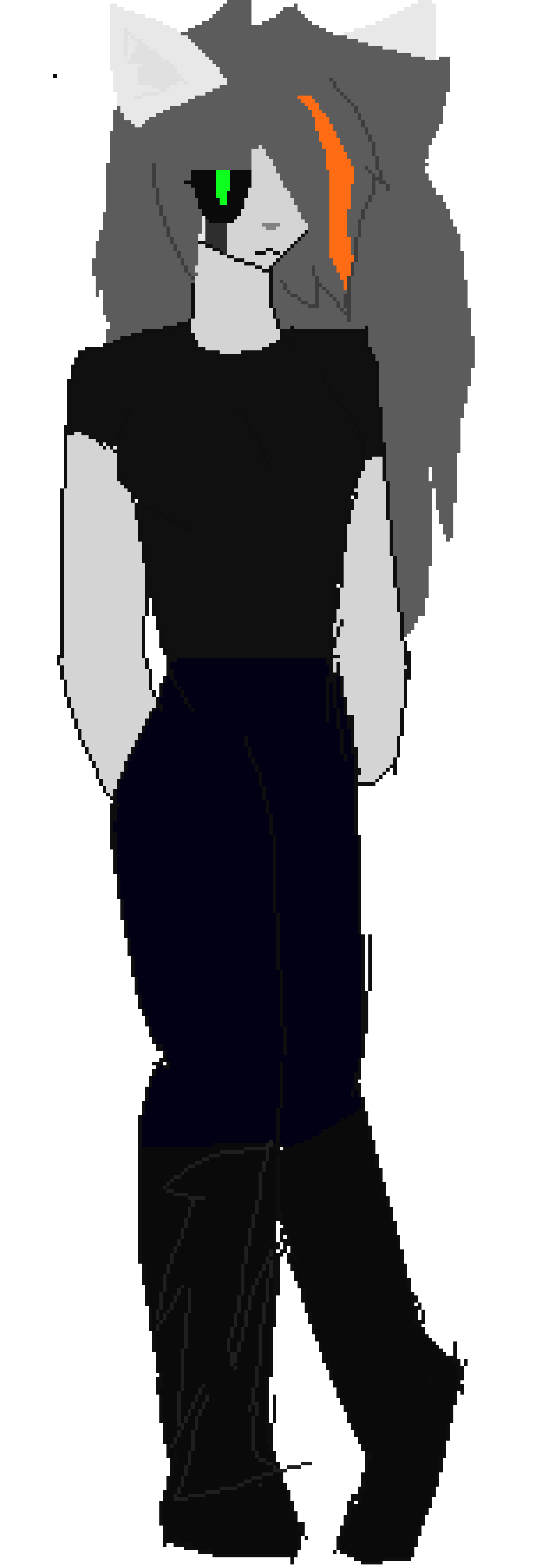 [795e63]  oh hey  look  my  latest  drawing  of Glitch. lowkey once  i get  the computer, i might  draw  this  woman in  the  UT style  since she was originally an UT character