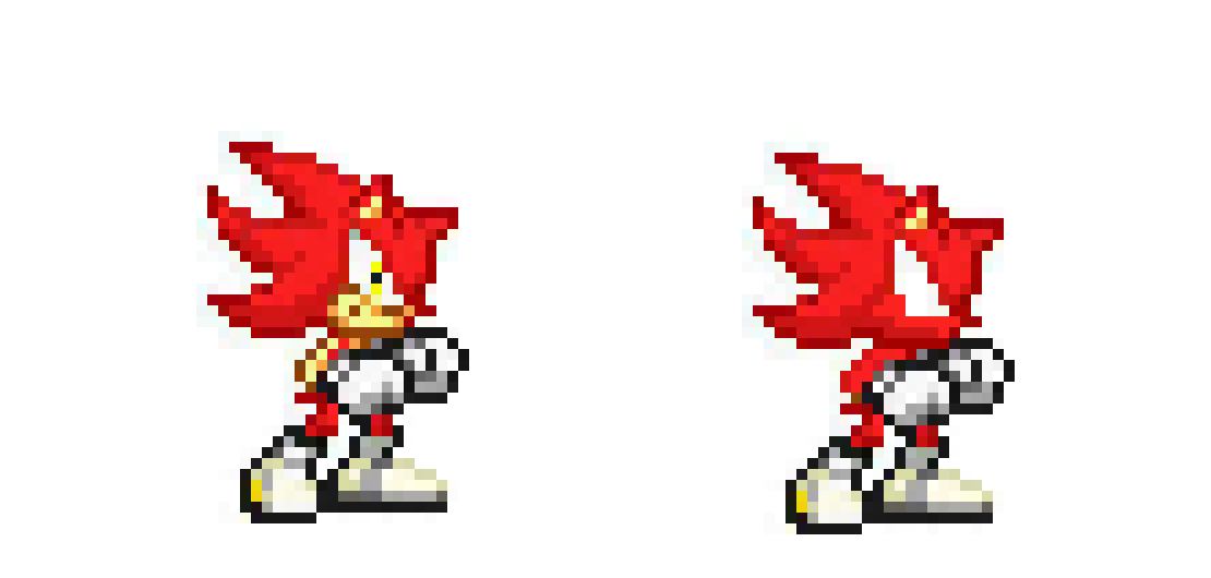 [04d2f7] Fire Sonic Sprite