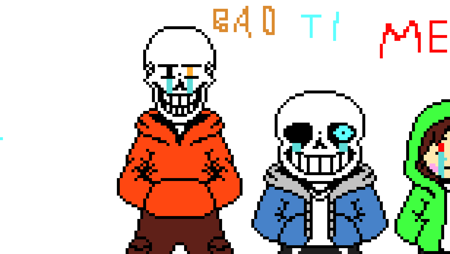 [9664c4] triple Bad Time paps sans and chara