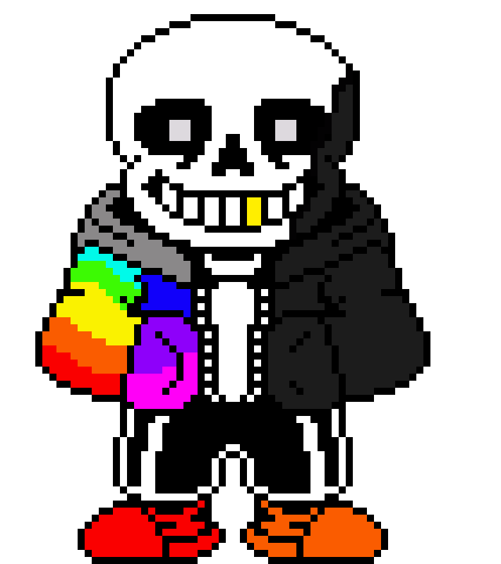 bumps in to rainbow fox oh why hello there smol child