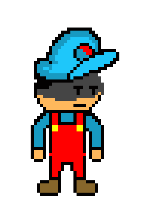 most people just take sprites... i made this one... no wonder the sprite im using is shit - Smario