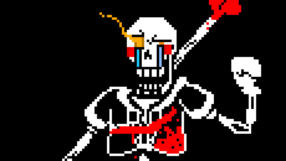 Chara Disbelief Papyrus: [destroys nerf button] HAHAHAHA