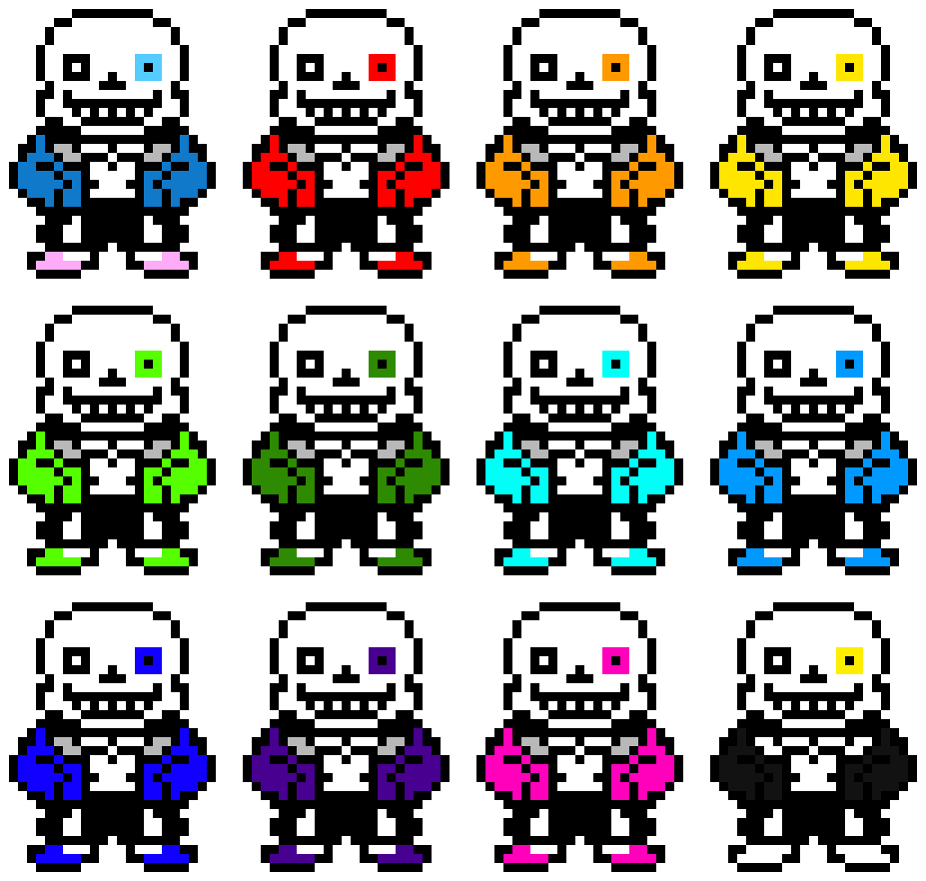 8 bit Sans Colors
