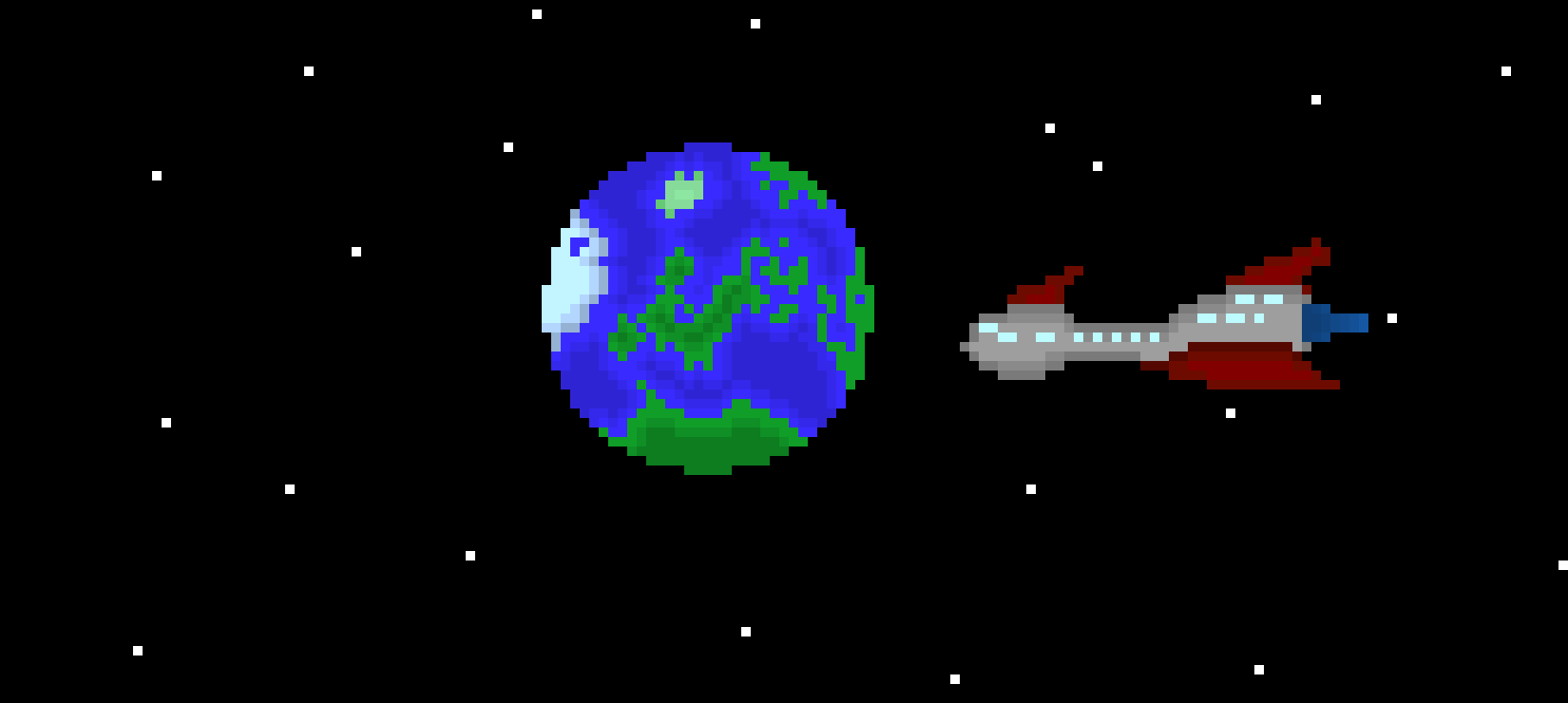 [9664c4] random planet and spaceship