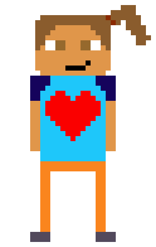 the mother character in my new vid game