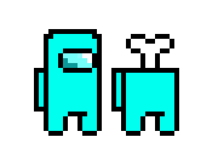 [b04743] Among Us (Cyan)