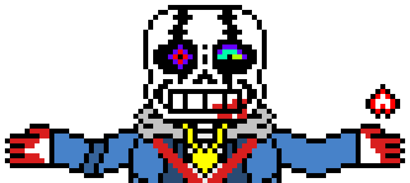[d6b045] Hyper-Hero! Sans: I'm gonna kick your ass! *Multiverse is Shocked*