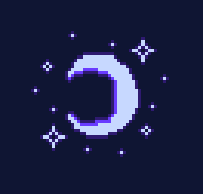 moon and stars