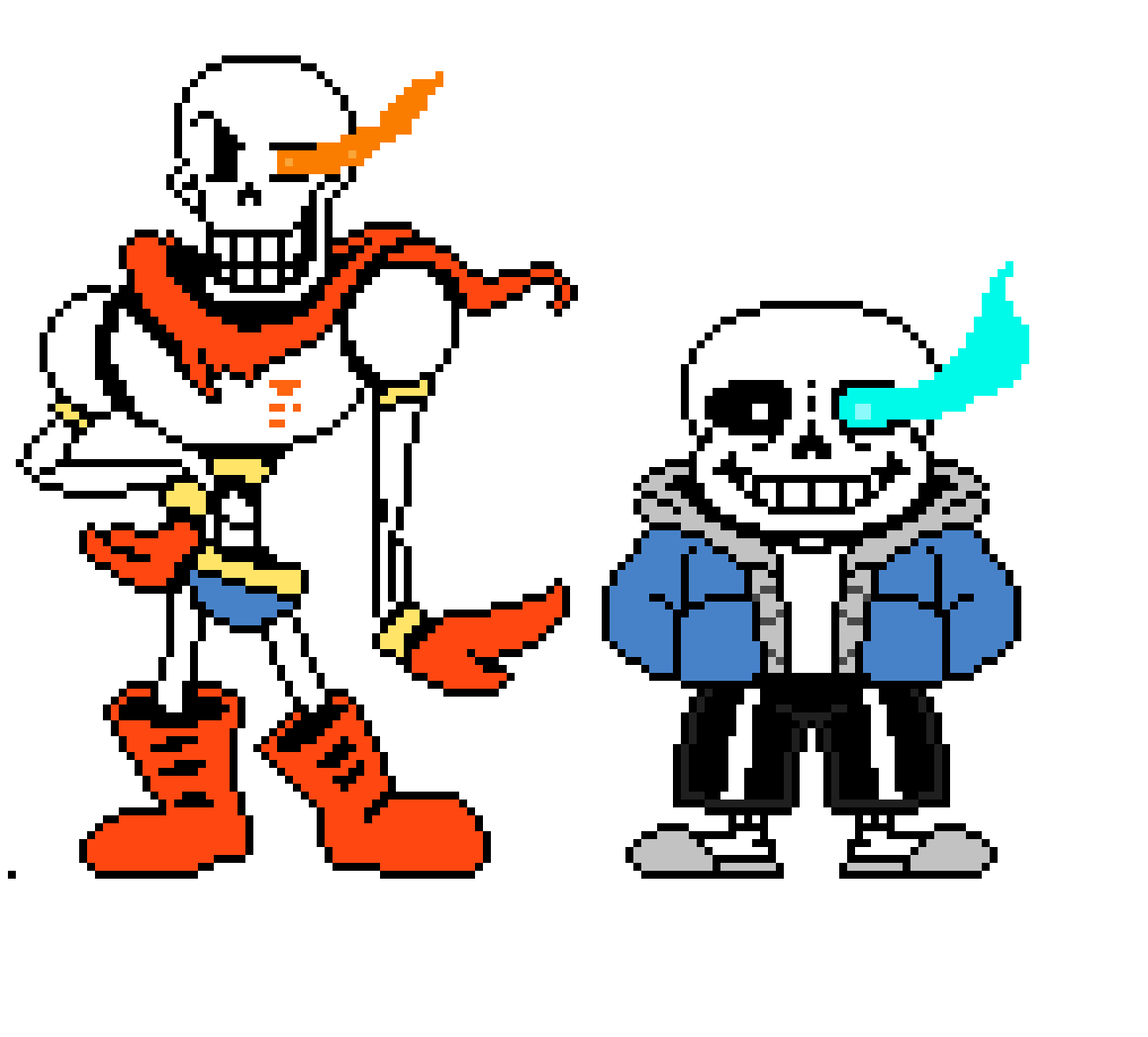  Sans and Papyrus  bad TIME