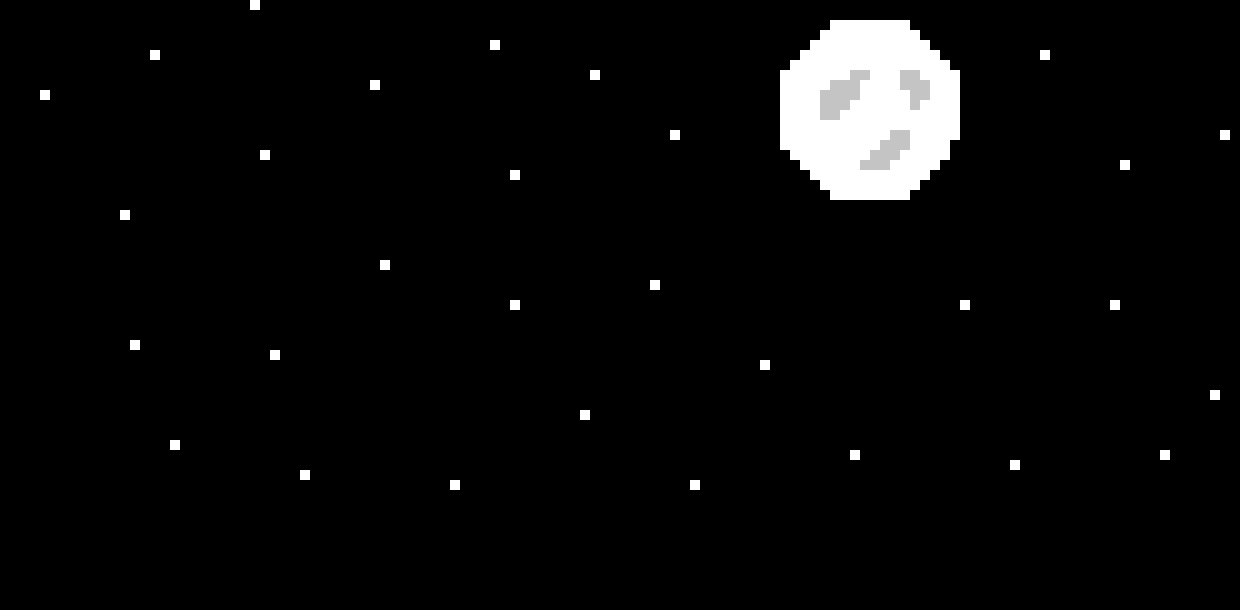 [9664c4] Pixel Night Sky Background