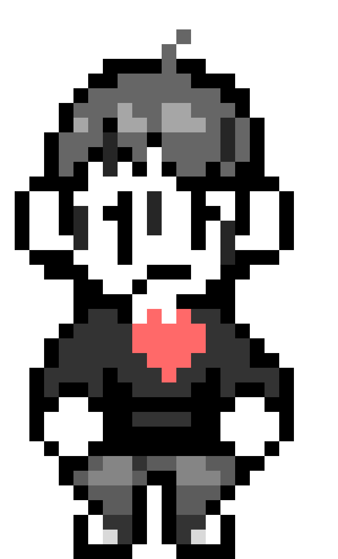 me in undertale battle sprite