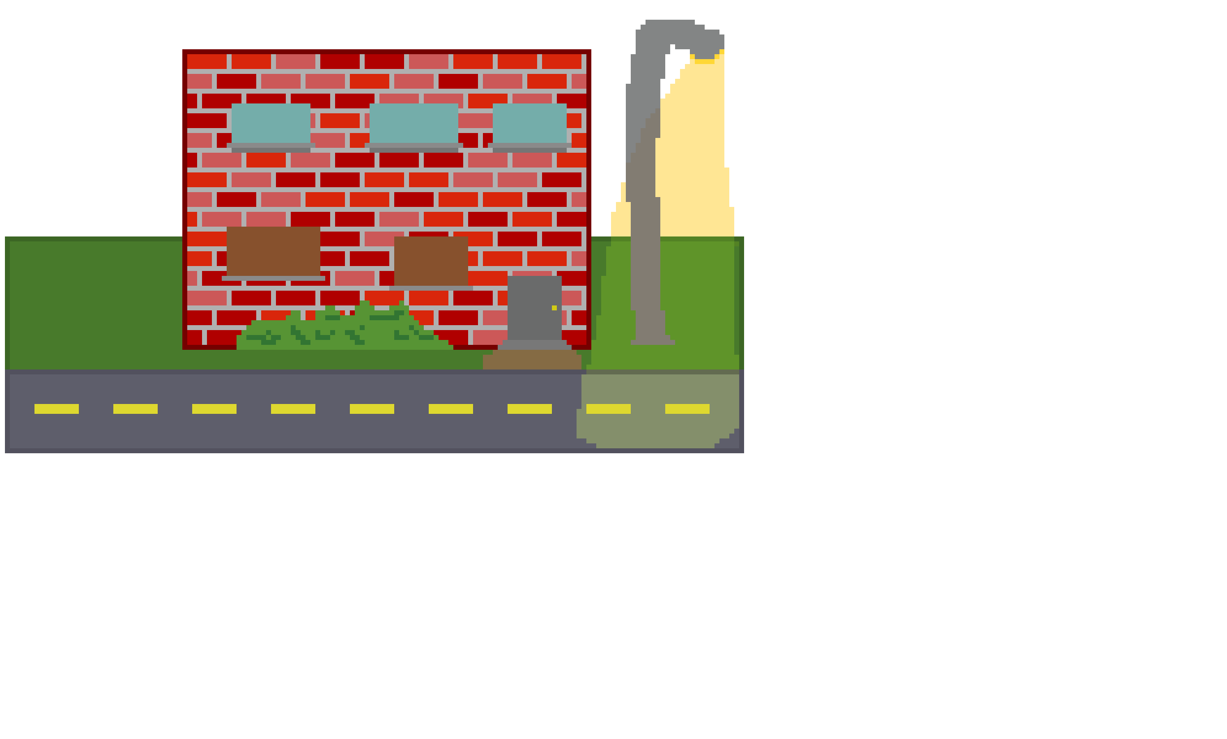 [cf6e16] *The portal opens to the canvas dimension, which is entirley white, and you can see the house in the distance, turns out theres no actual area, and the road leads nowhere ,its just a small baseplate with a house on it*