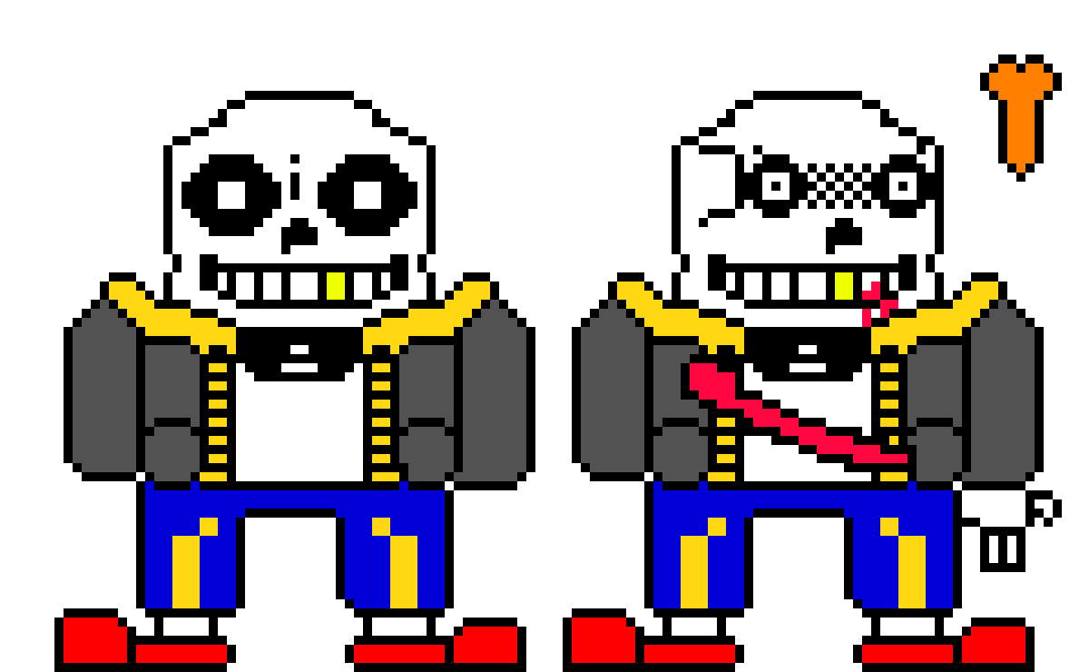 [49ba47] underfell sans my take sprite phase 1 and two