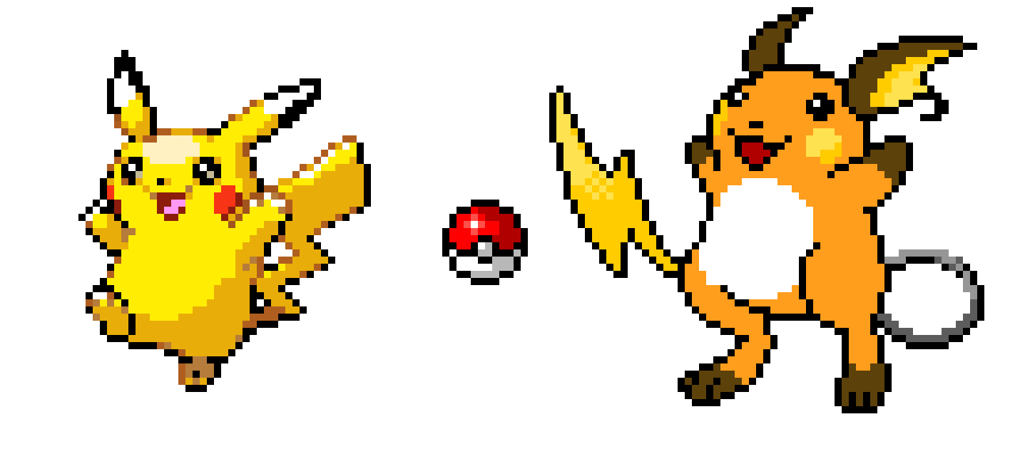 [3af6c3] Pikachu and Raichu