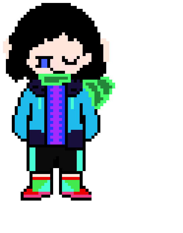 [904ba9] puts on his neck it's a scarff gives u color batter