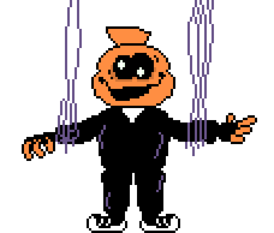 [55e4e5] -a puppet show is on, with pump dancing as a puppet- -Puppet Pump