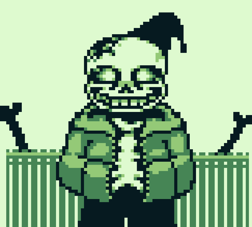 [dc0cad] This ol dusty thing. a sans I had made, and JZ shaped it into this. pretty much this entire sheet was done by em. my gratitude to this day shows no bounds