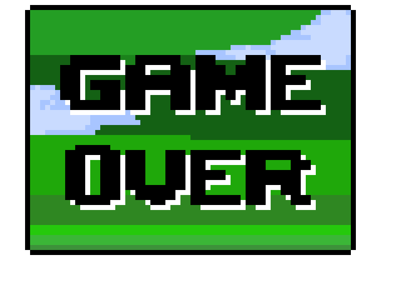 game over screen