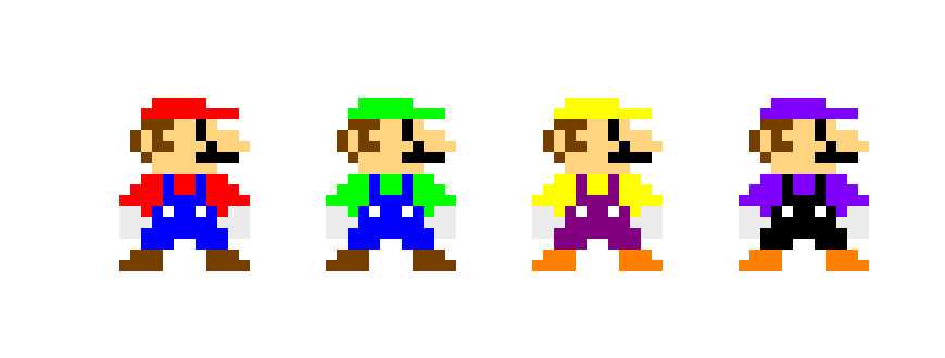 Mario, Luigi, Wario and Waluigi