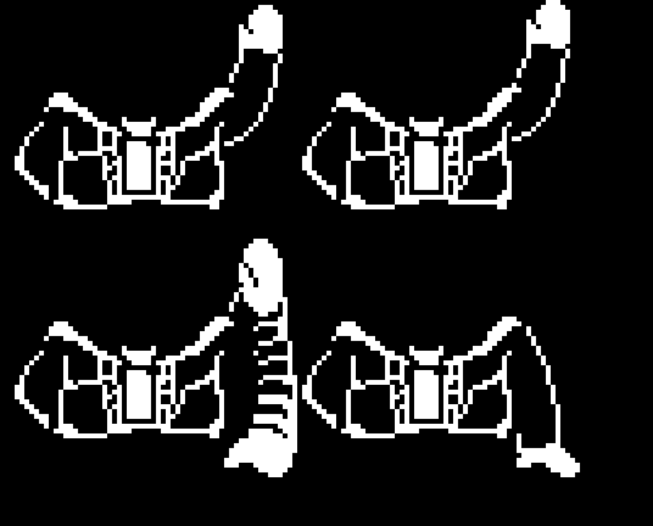 Sans Hand Down/Up Sprites (Reverse The Sprites For Up)