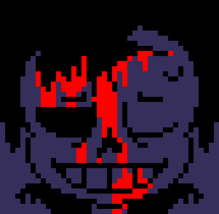 [7ce906] Good luck. *(Demented teleports behind KC.) -HorrorTale Sans