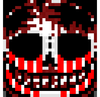 [e8cb42] *glitching in and out, each glitch in, he gets closer to delete* tell me, how can you delete something *suddenly in front of Delete* THATS ALREADY DELETED!?!? *grabs delete by the eye socket and rips off a big chunk of his skull* 