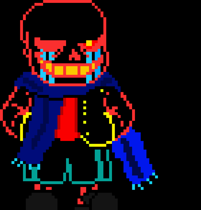 [2fe70b] *replaces myself with a gaster blaster which fires at infected*