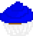 [9664c4] Blue Chocolate Cupcake
