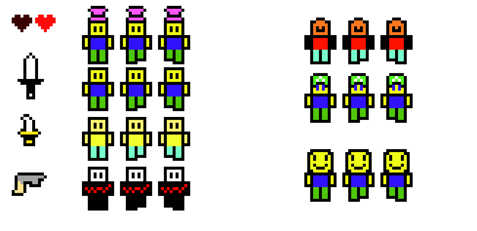 [9664c4] ROBLOX Classic Characters in Pixels