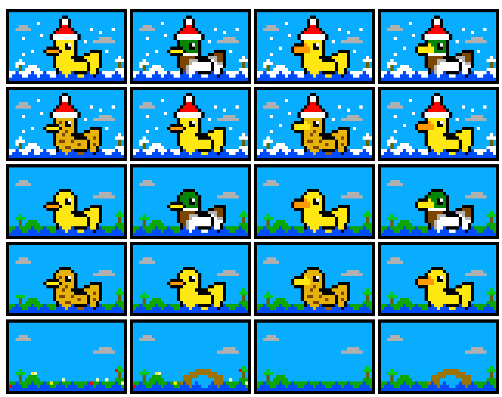 [5d1009] festive ducks +