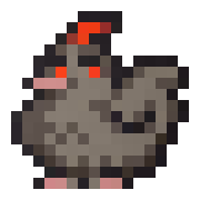 [718d80] Chicken Pixel Art