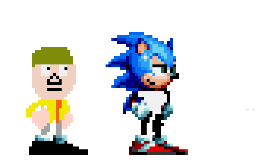 [9664c4] grahm and sonic ingame sprite's